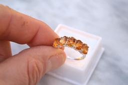 Citrine Ring in Sterling Silver