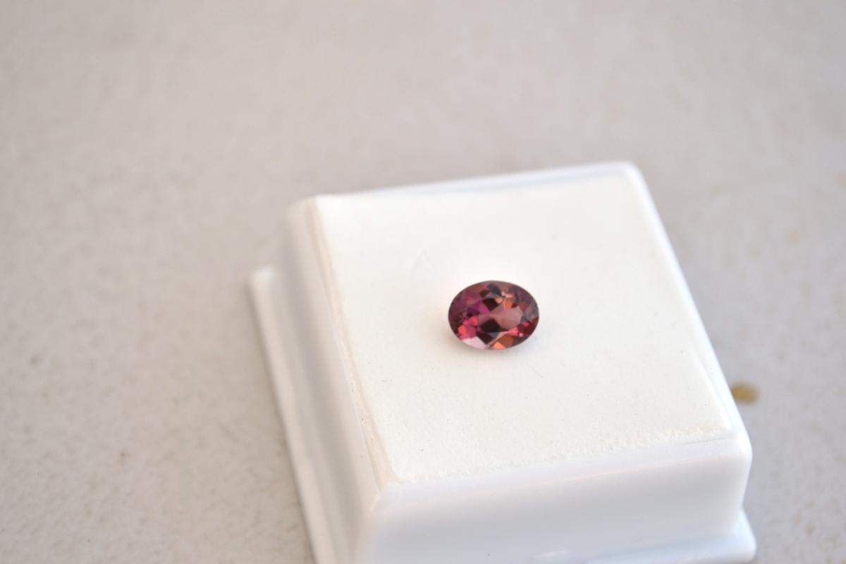 1.27 Carat Oval Cut Red Tourmaline