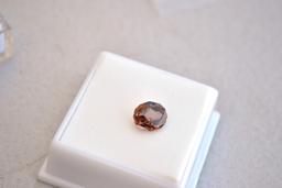 2.35 Carat Fancy Oval Cut Honey Zircon