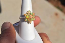 Opal Ring in Sterling Silver