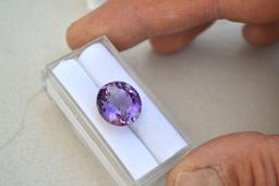 11.14 Carat Oval Cut Amethyst