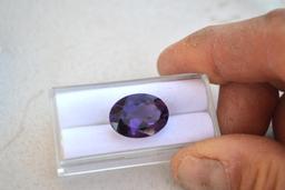 12.12 Carat Oval Cut Amethyst