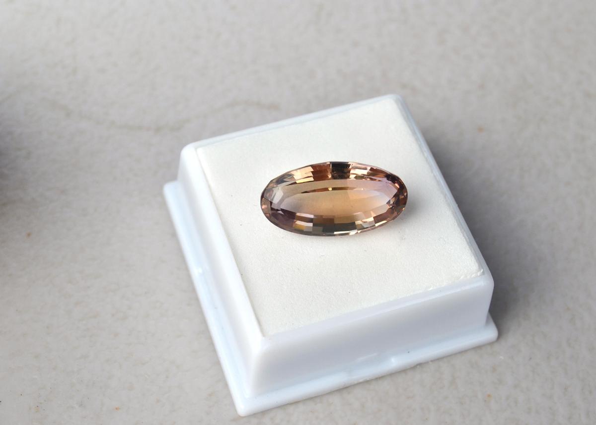 11.30 Carat Antique Oval Cut Ametrine