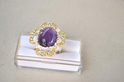 Amethyst Ring in Sterling Silver