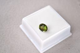 2.18 Carat Oval Cut Green Tourmaline