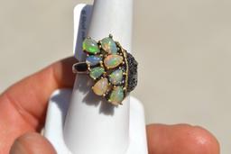 Opal Ring in Sterling Silver