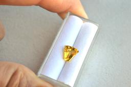 2.34 Carat Fancy Wedge Cut Heliodor