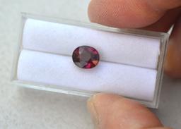 2.68 Carat Oval Cut Red Tourmaline