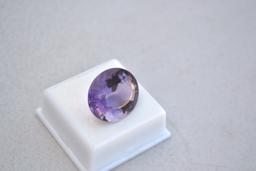 28.53 Carat Fancy Oval Cut Amethyst