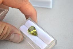 6.14 Carat Pear Cut Peridot