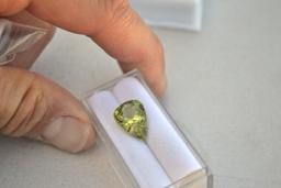 6.14 Carat Pear Cut Peridot