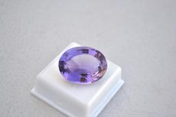 46.36 Carat Antique Oval Cut Amethyst