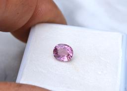 1.14 Carat Oval Cut Pink Spinel