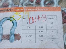 2024 Unused Diggit X28...Screw Pin Anchor Shackles...(Total QTY of 38)