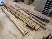 New Set Press Brake Dies, 2 Sets used Shear Blades, 1"x12" Pcs of Flute Bars (different lengths)