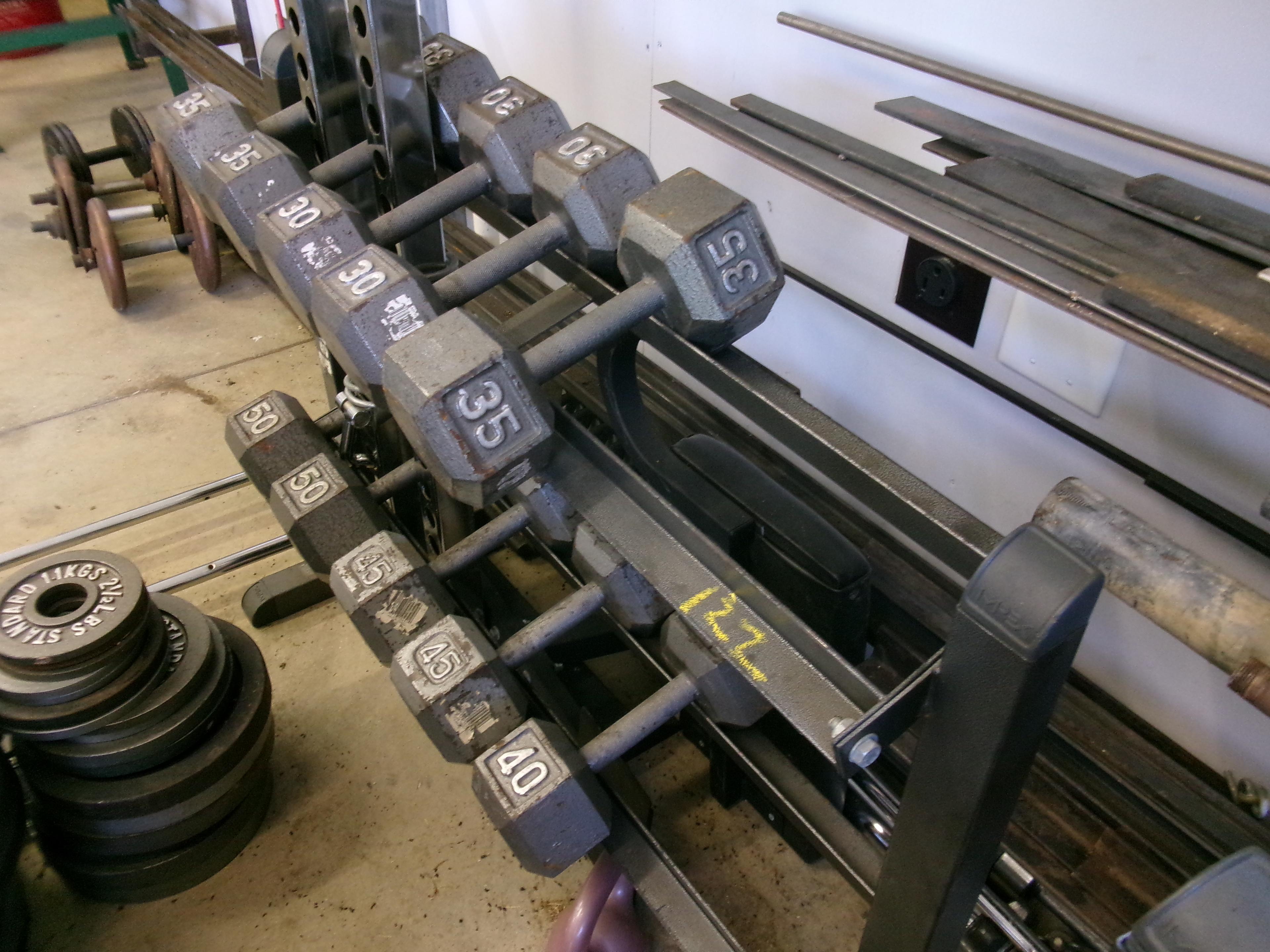 BAR BELL SET AND RACKS