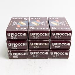 454rds Fiocchi .45acp 230gr FMJ Ammunition