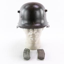 WWI German M-16 Combat Helmet W/ Liner