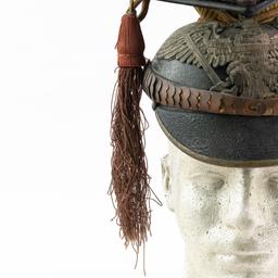 WWI German 7th Uhlan Officer Czapka Helmet