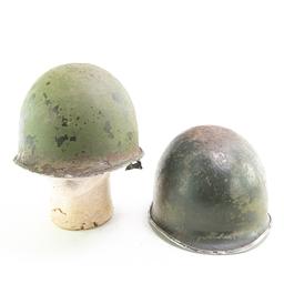 WWI WWII US British Helmet Lot-M1 7th Div. (4)