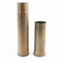 WWI WWII German American 75mm Artillery Shell Lot