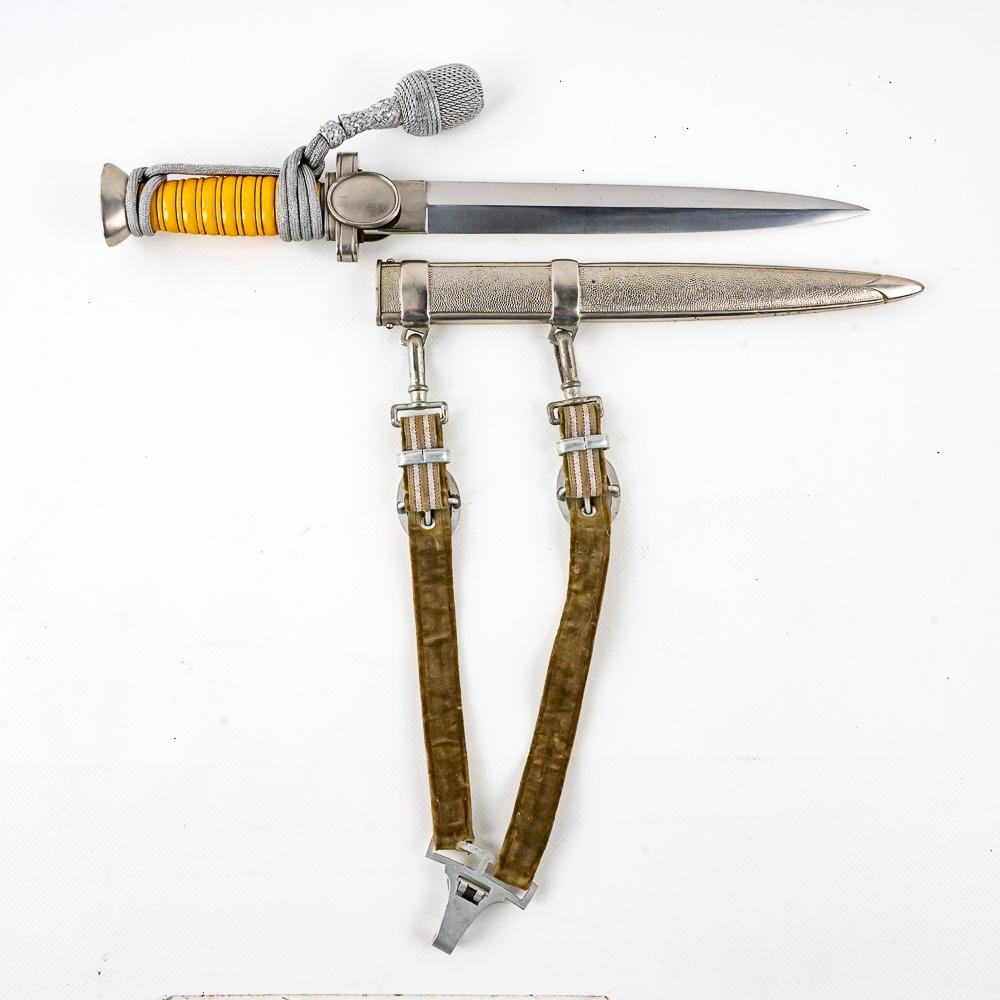 WWII German Red Cross Officer Dagger W/ Hangers