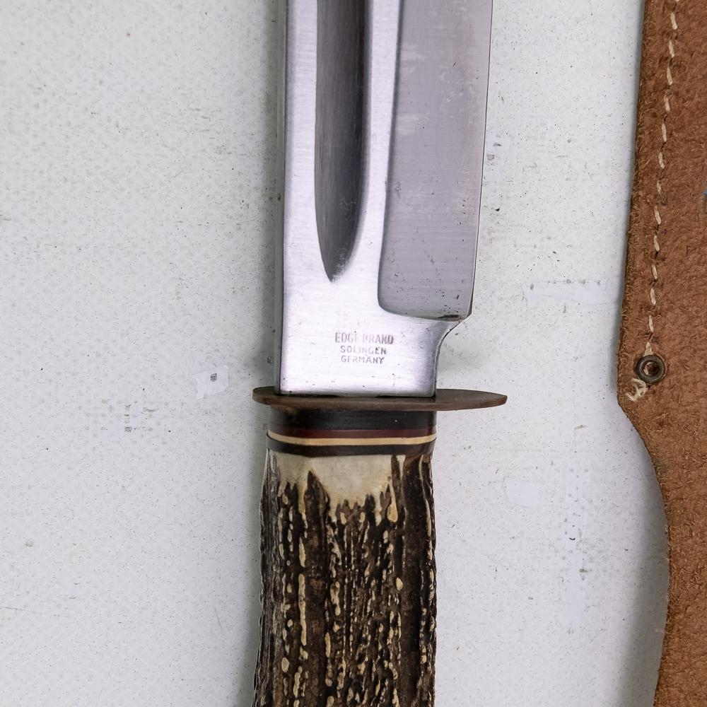 Vintage Edge Brand No.490 Stag Handle Bowie Knife