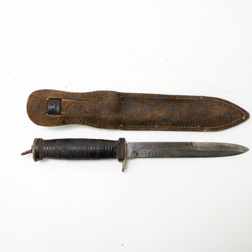 WWII US Ka-Bar Knife & Meat Clever M3 Lot (3)