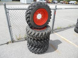 NEW (4) 10-16.5 Skid Steer Tires with Rims