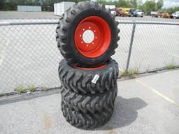 NEW (4) 10-16.5 Skid Steer Tires with Rims