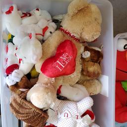 2 Totes of Stuffed Animals, Dolls, and Toys