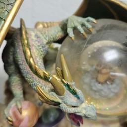 San Francisco Music Box Co. Dragon Planet Wizard Musical Snow Globe