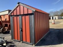 (1228)8 X 12 METAL UTILITY BUILDING