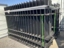 (1311)UNUSED AGT IRON FENCE PANELS