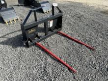 UNUSED LANDHONOR SKID STEER BALE SPEAR