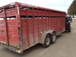 1999 Featherlite cattle trailer, 20-foot