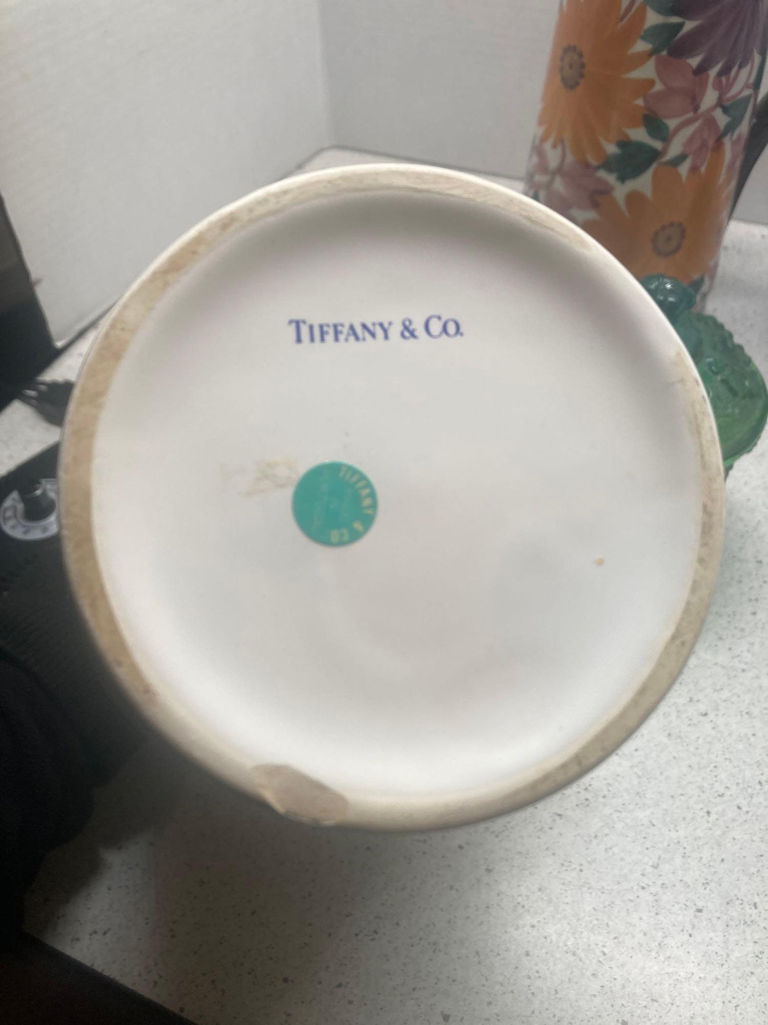 Tiffany and Co vase plus two vases from Germany