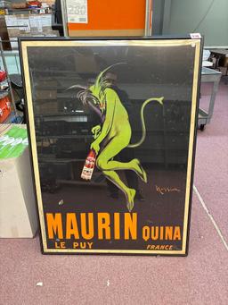 MAURIN QUINA LE PUY France poster 38 x 52 framed