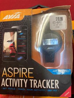 Box full of new activity tracker watches