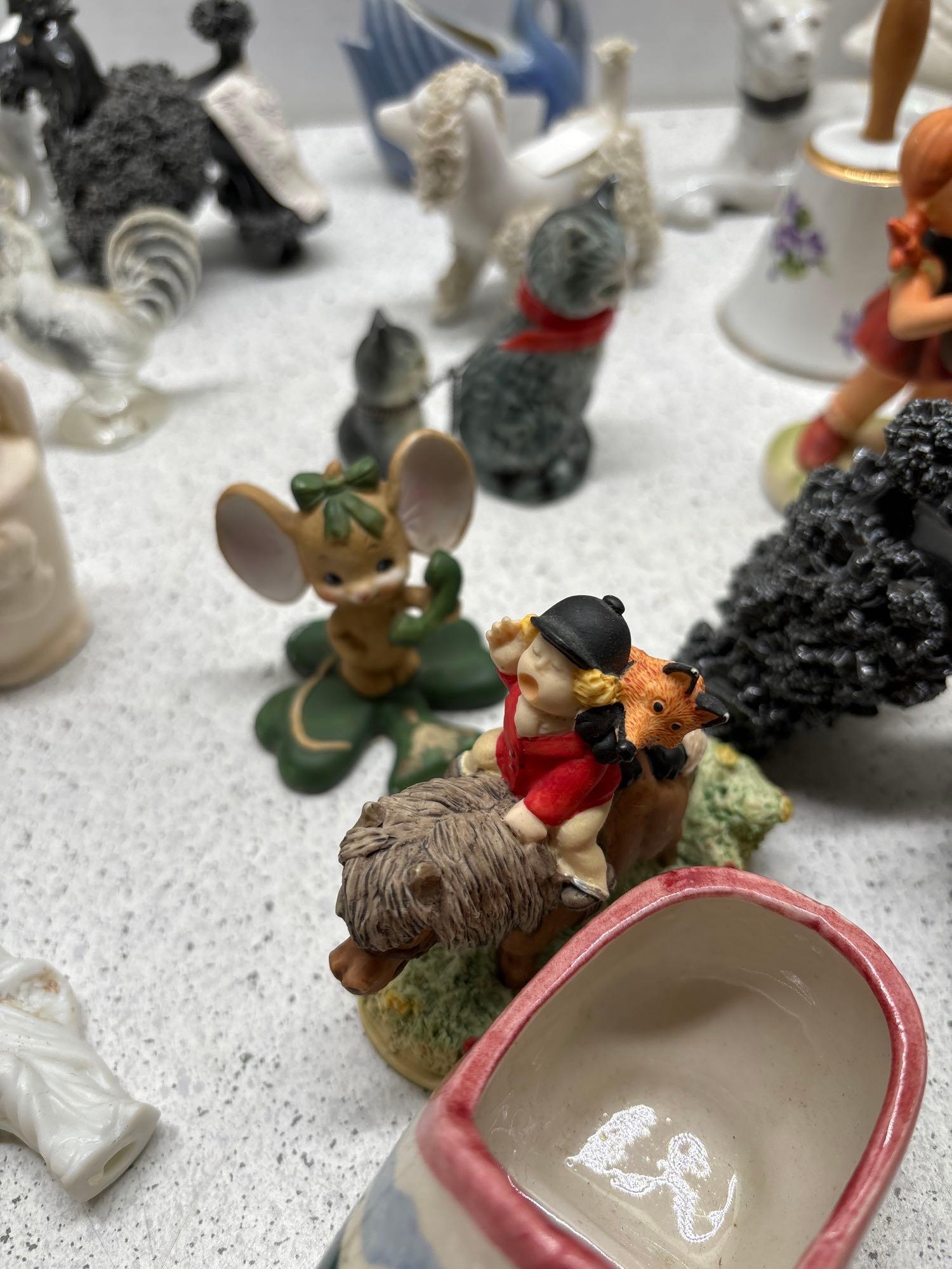 LEFTON mouse mid-century spaghetti poodles other porcelain animals and pieces