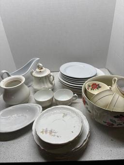 White iron stone Hall cups bowl etc.