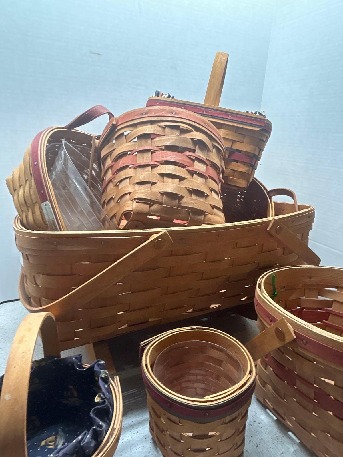 8 quality Longaberger baskets