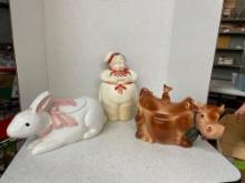 Vintage cookie jars Pottery Guild, Brush pottery