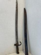 French model 1866 military chassepot bayonet