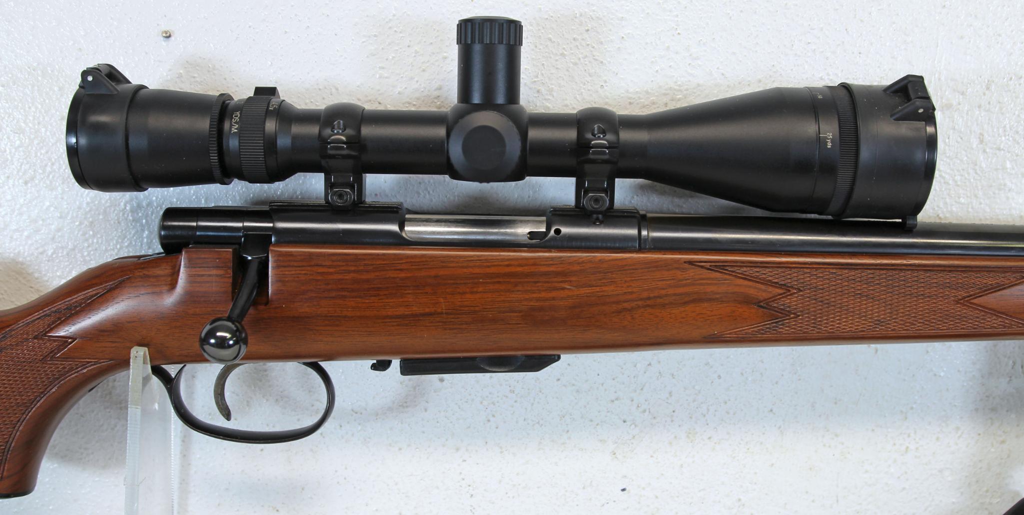 J.G. Anschutz Model 1532 .222 Rem. Clip Fed Bolt Action Rifle with Leupold Scope 24" Heavy Target