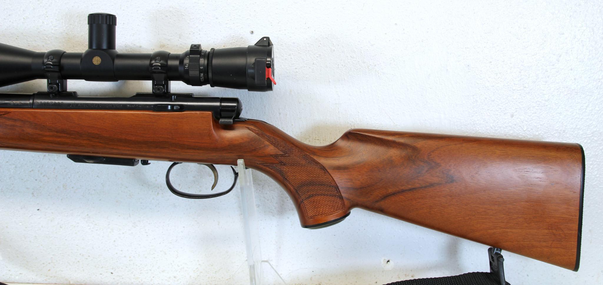 J.G. Anschutz Model 1532 .222 Rem. Clip Fed Bolt Action Rifle with Leupold Scope 24" Heavy Target