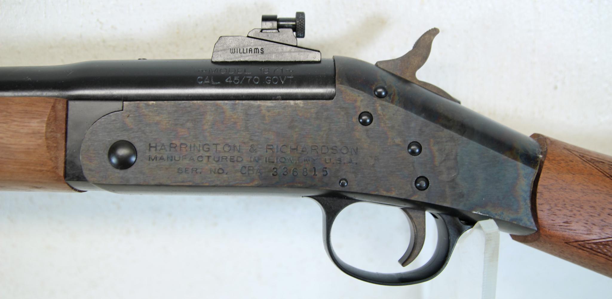 H&R Model CR-1871 Buffalo Classic .45-70 Gov't Single Shot Rifle, New in Box 32" Barrel... Williams