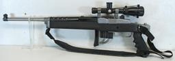 Ruger Mini-14 Ranch 7.62x39 Semi-Auto Rifle w/Folding Paratrooper Style Stock, BSA Scope Lightly