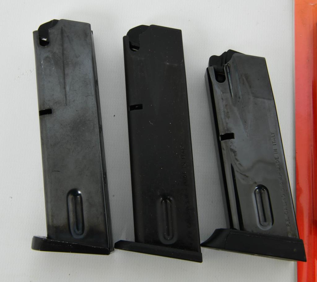 7 .40 Caliber Matte Black Metal Magazines