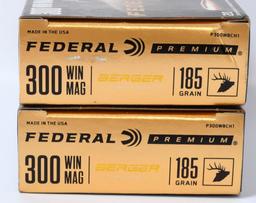 40 Rounds of Federal Premium .300 Win Mag Ammo